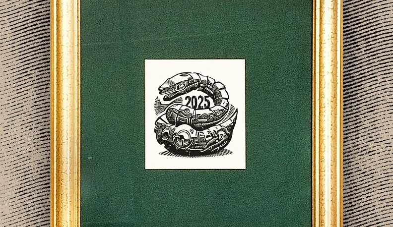 Калужский дизайнер создал гравюру с символом наступающего года