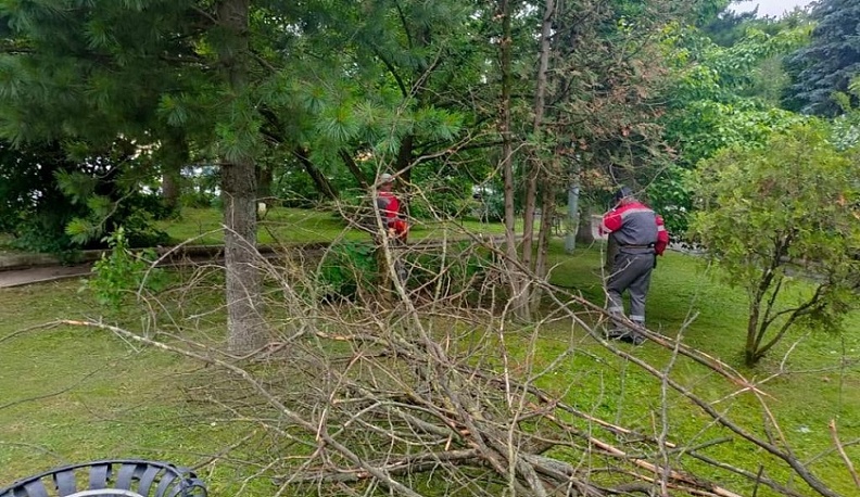 В сквере на вокзале Калуга-1 навели порядок
