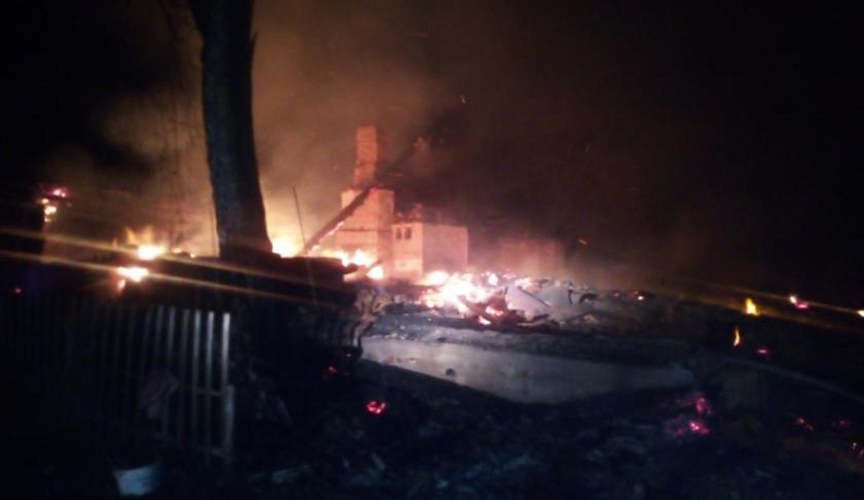 В Козельском районе сгорел жилой дом 
